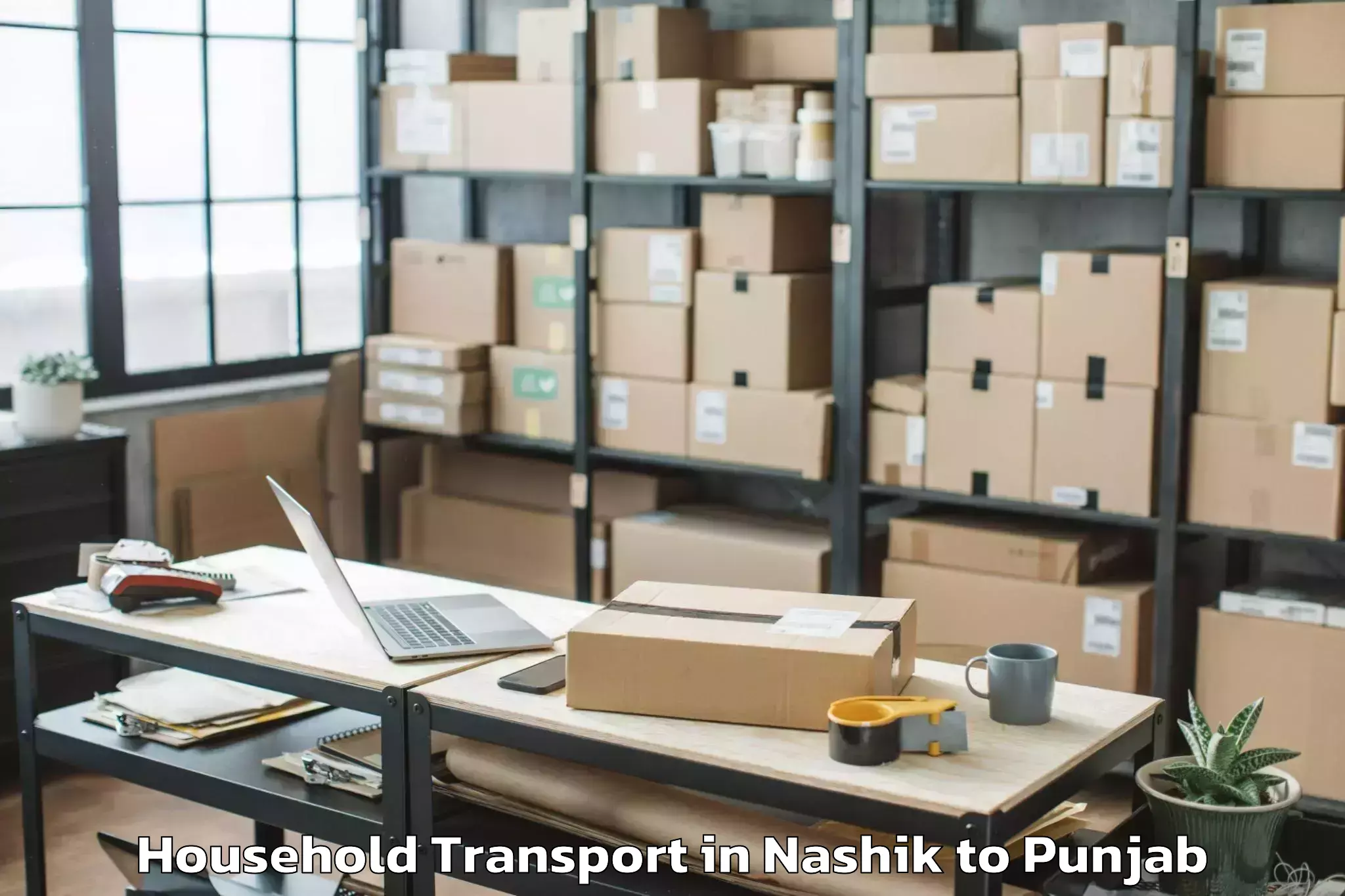 Top Nashik to Dhar Kalan Household Transport Available